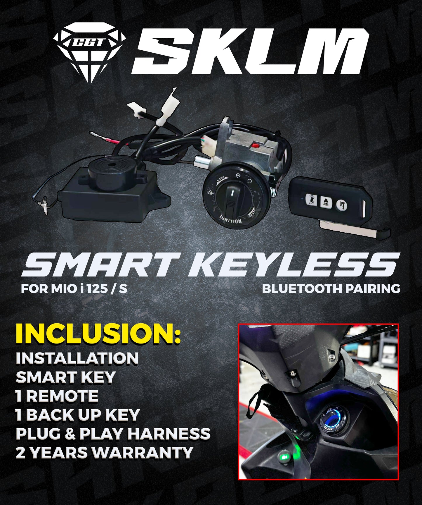 MIO I 125 OR S-SMART KEYLESS PLUG AND PLAY