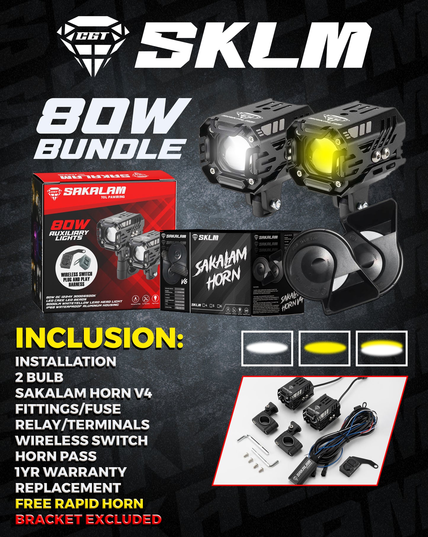 80W Wireless Switch -MDL AND BUSINA ALL IN SET-UP