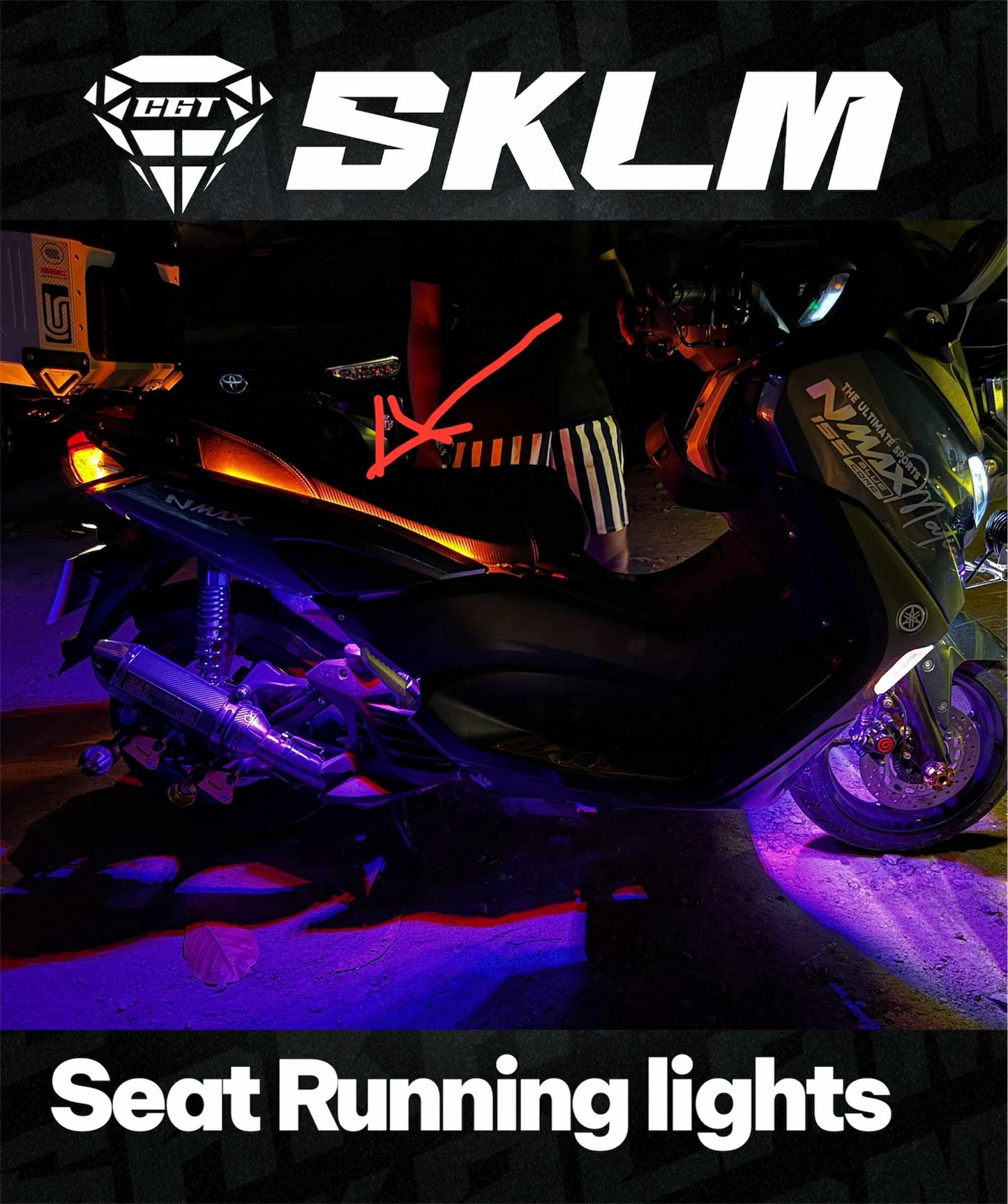 SEAT RUNNING LIGHTS for any MC