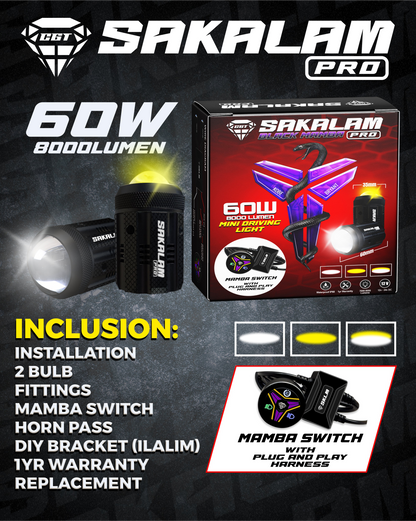 SKLM Pro 60W 8k lumens -Black Mamba