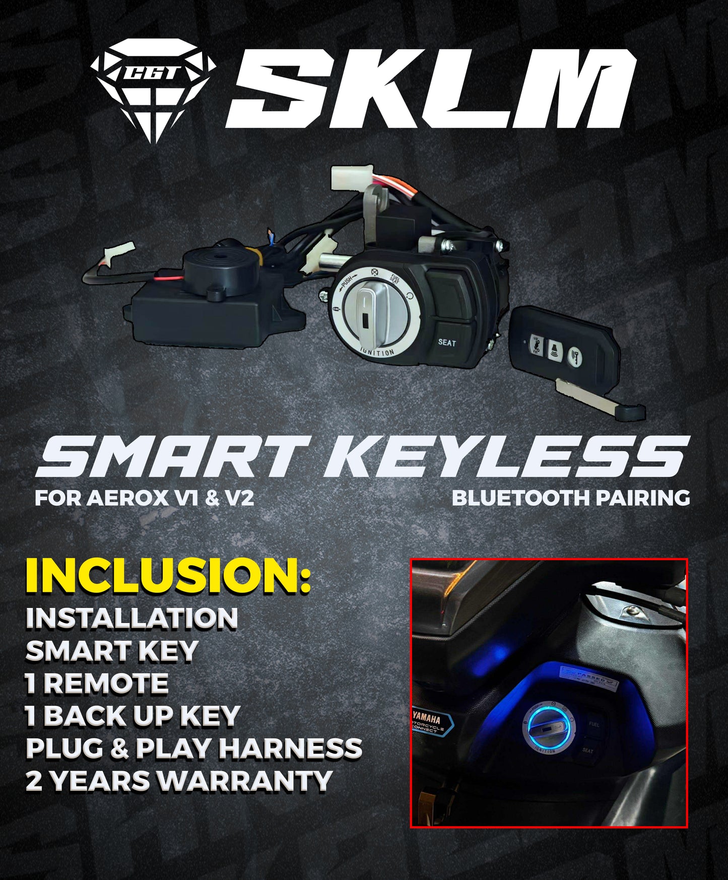 AEROX V1 -V2-SMART KEYLESS PLUG AND PLAY