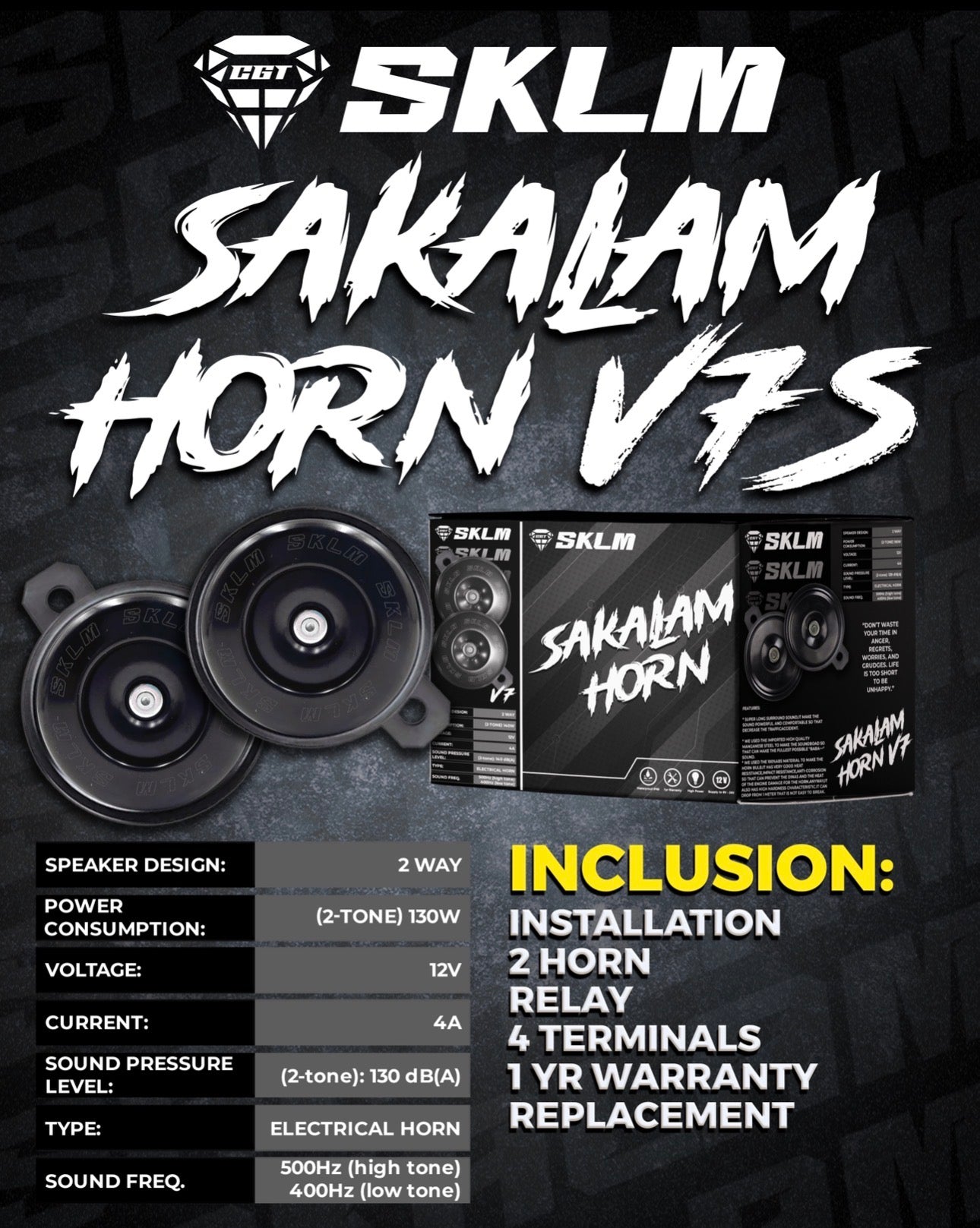 SKLM HORN v7 140dB
