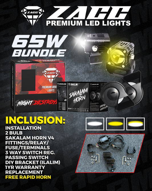 ZACC PREMIUM LED 65W -MDL AND BUSINA ALL IN SET-UP