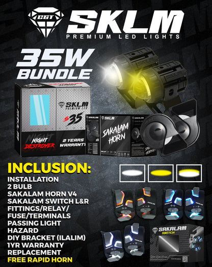 SULIT BUNDLE ! 9 in 1 switch/s35 premium led/dual horn-ALL IN SETUP