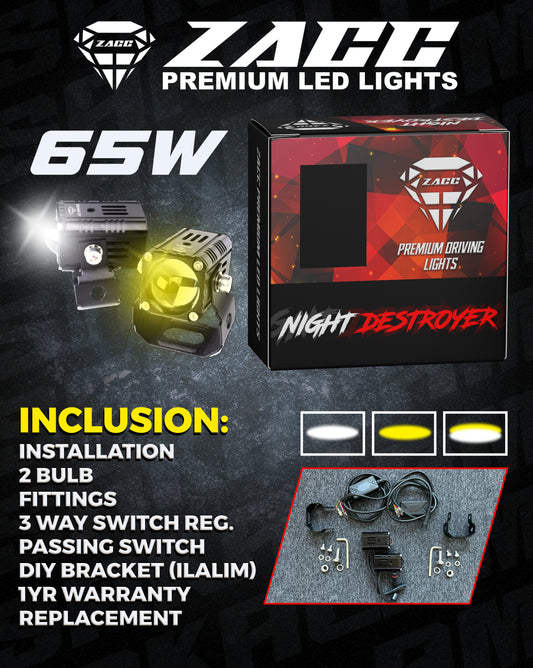 Zacc Premium Led /crystal clear lens SKLM 65W