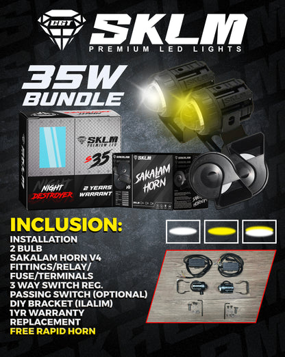 S35 SKLM-PREMIUM LED NIGHT DESTROYER -HORN BUNDLE