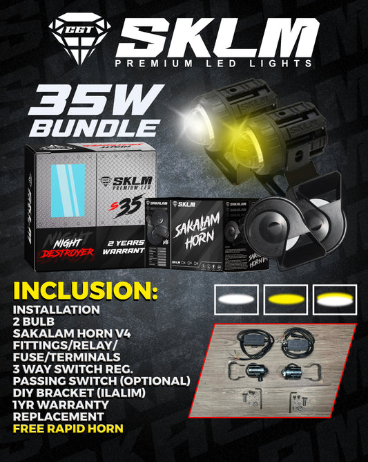 S35 SKLM-PREMIUM LED NIGHT DESTROYER -HORN BUNDLE